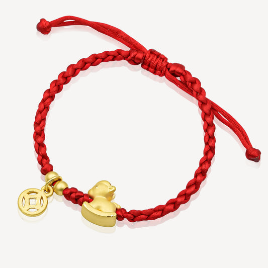 999 Gold Pony Rope Bracelet
