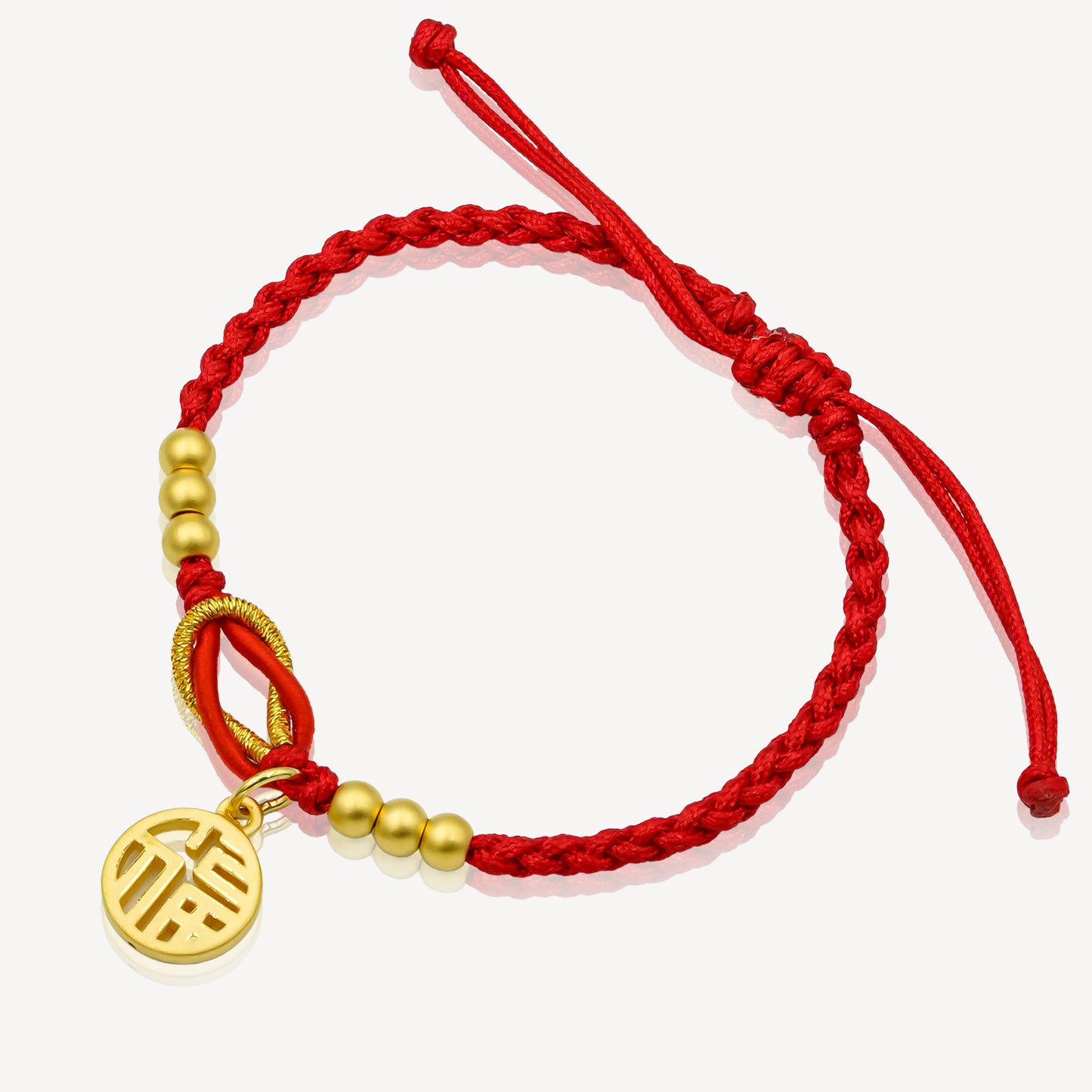 999 Gold Fu Rope Bracelet