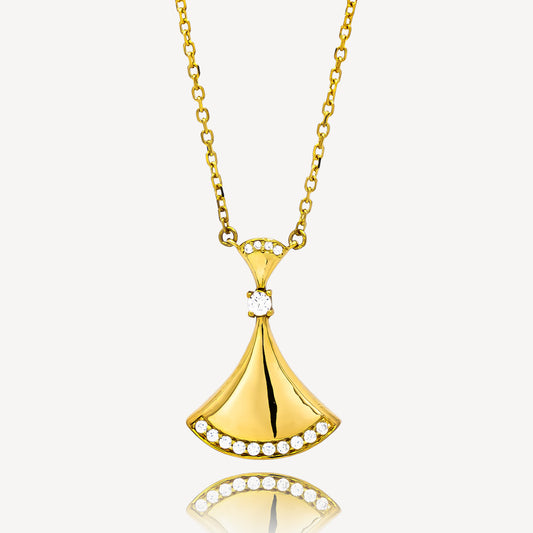 999 Gold Mini Dress Necklace