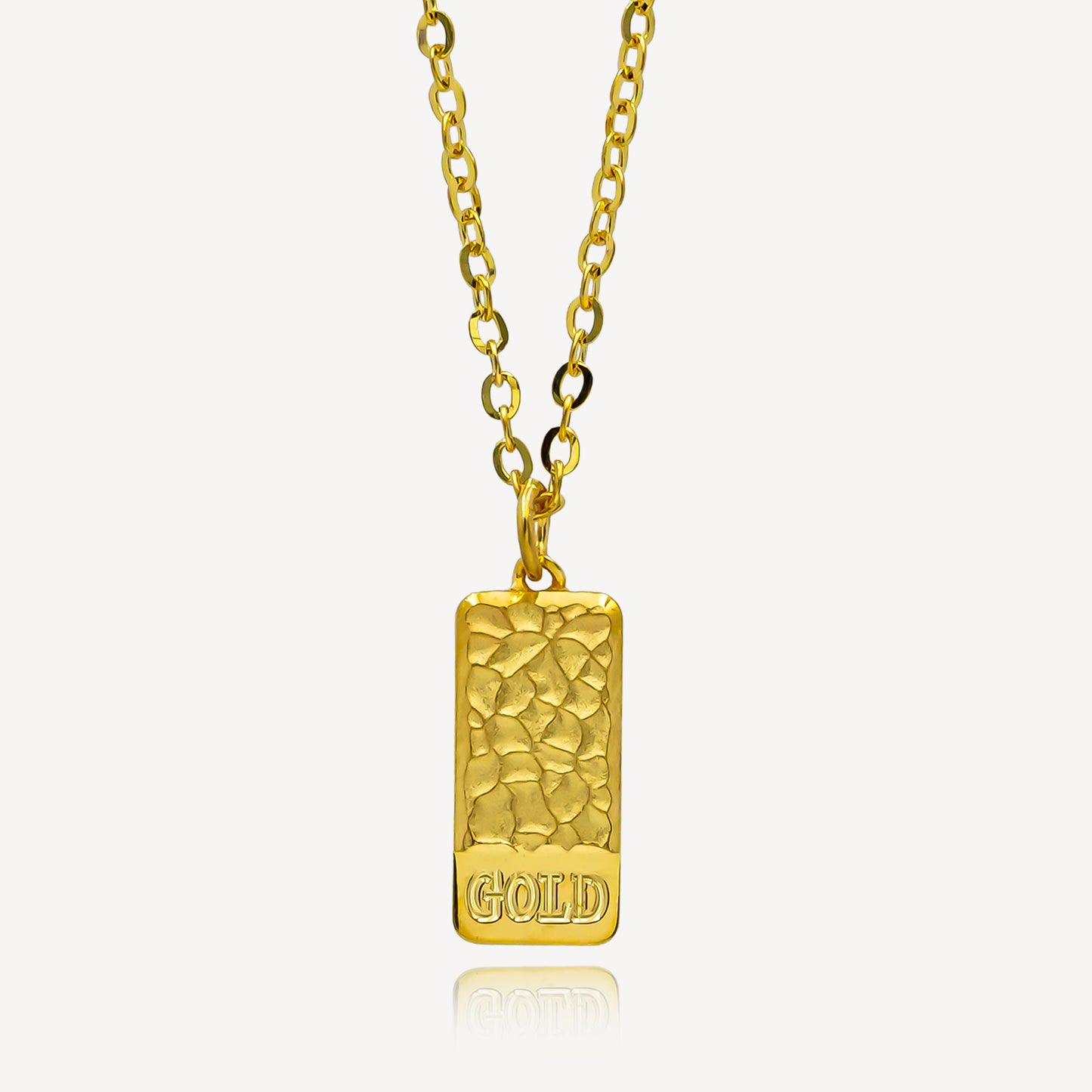 999 Gold Bar Honey Comb Necklace