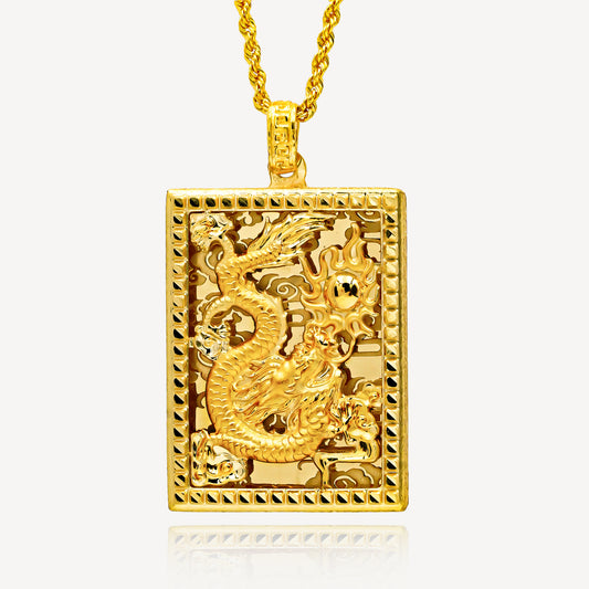 999 Gold Pendant Dragon